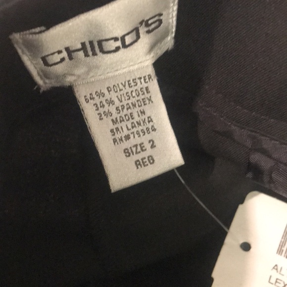 Chicos The Ultimate Fit Pants Womens 2 Regular  Alto Lexington Black NWT Classic - Picture 7 of 10